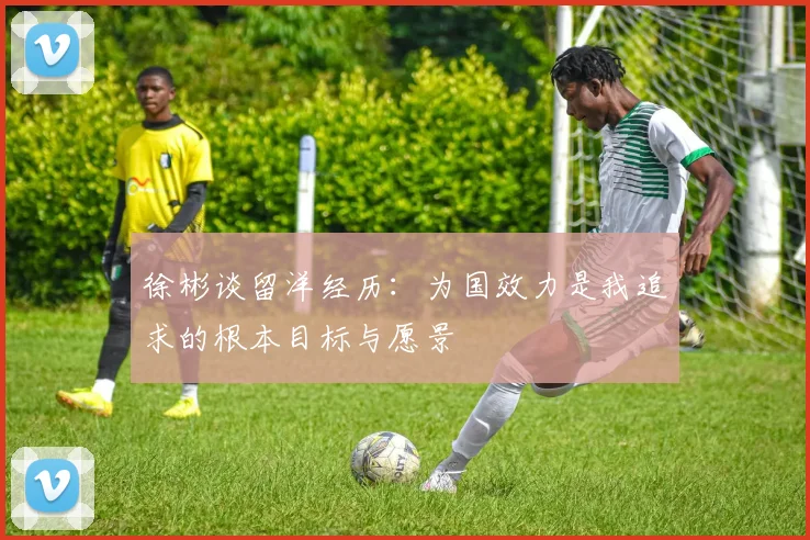 徐彬谈留洋经历：为国效力是我追求的根本目标与愿景